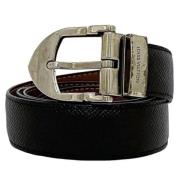 Pre-owned Leather belts Louis Vuitton Vintage , Black , Unisex