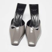 Pre-owned Leather sandals Gucci Vintage , Gray , Dames