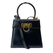 Pre-owned Fabric handbags Salvatore Ferragamo Pre-owned , Black , Dame...