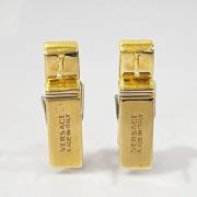 Pre-owned Metal earrings Versace Pre-owned , Yellow , Dames