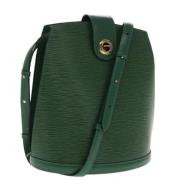 Pre-owned Leather louis-vuitton-bags Louis Vuitton Vintage , Green , D...