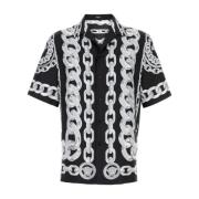 Zijden Bedrukte Shirt Versace , Multicolor , Heren