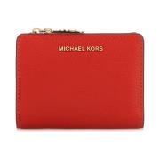 Koraal leren portemonnee Michael Kors , Red , Dames