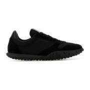 Zwarte Stof Suède Sneakers Jil Sander , Black , Heren