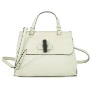 Pre-owned Leather gucci-bags Gucci Vintage , White , Dames