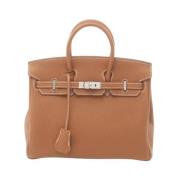 Pre-owned Leather handbags Hermès Vintage , Brown , Dames