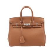 Pre-owned Leather handbags Hermès Vintage , Brown , Dames