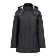 Katoenen jas met stijl Lwx1179 Barbour , Black , Dames