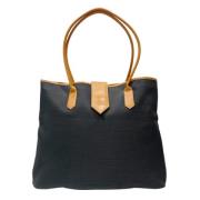 Pre-owned Leather totes Yves Saint Laurent Vintage , Black , Dames