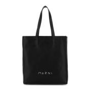 Stijlvolle leren tas voor dagelijks gebruik Marni , Black , Dames