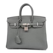 Pre-owned Leather hermes-bags Hermès Vintage , Gray , Dames