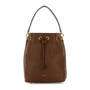 Stijlvolle Code Bucket Bag in Karamel Bally , Brown , Dames