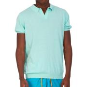 Gebreide Polo Shirt MC2 Saint Barth , Green , Heren