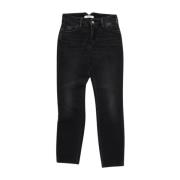 Zwarte Skinny Jeans met Vintage Wassing Cycle , Black , Dames