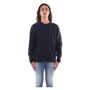 Dubbele Raglan Katoenen Trui C.p. Company , Blue , Heren