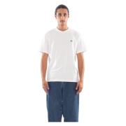 Witte Croc Tee Klassieke Stijl Lacoste , White , Heren