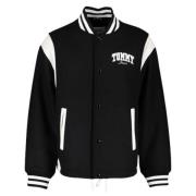 Cord Wool Mix Letterman Jas Tommy Jeans , Black , Heren