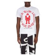 Witte Stop-T T-shirt Walter Van Beirendonck , White , Heren