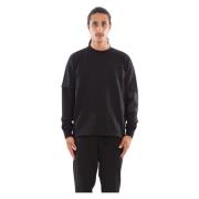 Fleece Mixed Sweatshirt C.p. Company , Black , Heren