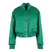 Nylon Jas Max Mara Weekend , Green , Dames