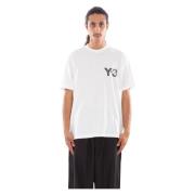 Krijtwit Faded Logo Tee Y-3 , White , Heren