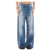 Vintage Mid Wash Relaxed Jeans Diesel , Blue , Dames