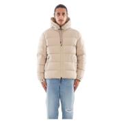 Matte Hooded Donsjas Afterlabel , Beige , Heren