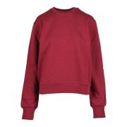 Katoenen Sweatshirt Trussardi , Red , Dames