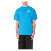 Blauw Logo Gewassen Tee Liberal Youth Ministry , Blue , Heren