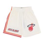 NBA Off White Basketbalshorts 1996 Mitchell & Ness , White , Heren