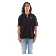 Oval D Polo Shirt Diesel , Black , Heren