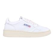 Witte leren schoenen voor medaillewinnaars Autry , White , Dames