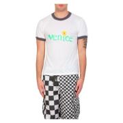 Witte Venice Fitted Tee ERL , White , Heren