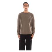 Stijlvolle Longsleeve Jersey Tee Transit , Beige , Heren