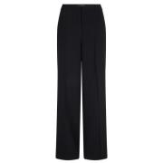 Elegante Straight Leg Broek Dante 6 , Black , Dames