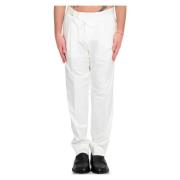 Katoenen Riem Broek met Piccadilly Stijl Briglia , White , Heren