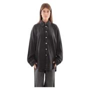 Zwarte Oversized Shirt Haikure , Black , Dames