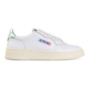 Lage groene tab-schoenen in wit/pastelgroen Autry , White , Dames