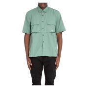 Ripstop Korte Mouw Shirt C.p. Company , Green , Heren