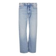 Denim Jeans Made in USA Mother , Blue , Dames