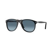 Retro Zonnebril Zwarte Frame Persol , Black , Unisex