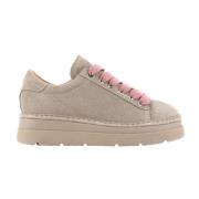 Suede Brownrose Veterschoen Panchic , Beige , Dames