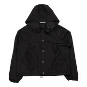 Zwarte Denim Oversized Hoodie Jas Affxwrks , Black , Heren