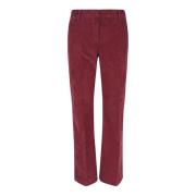 Bordeaux Katoen Elastaan Broek True Royal , Red , Dames