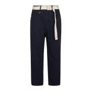 Broek Blauw High , Blue , Dames