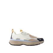 Witte Leren Sneakers - Acer Leaf Maison Kitsuné , Multicolor , Heren