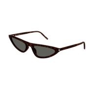 Stijlvolle Zwarte Leren Schoudertas Saint Laurent , Brown , Unisex