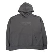 Cotton Hoodie Sweallygz Gestuz , Gray , Dames