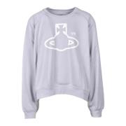 Stijlvolle Sweater Katoen Polyester Mix Vivienne Westwood , Gray , Her...