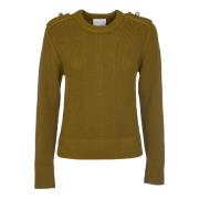 Stijlvolle Girocollo Sweaters Forte Forte , Green , Dames